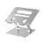 SYSGIE Laptop Stand Adjustable Laptop Riser Notebook Holder Stand Ergonomic Aluminum Laptop Mount Computer Stand, Compatible with MacBook Air Pro, Dell XPS, Lenovo More 10-17" Laptops,Silver