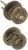 Master Lock BCO0105 Biscuit Entry Knob, Antique Brass