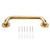VEESYV Bath Shower Grab Bars Stainless Steel Safety Grab Bathroom Shower Handrail ?Support Handle Towel Rack for Elderly Bath Shower Tub Handle Gold -Color - Gold-