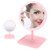 Make-up mirror with LED light, 5 light colors Make-up mirror illuminated, USB charging light Desktop make-up mirror Adjustable make-up mirror Table mirror for at home and on the go-Madchen Fan-