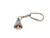 Hampton Nautical Solid Brass Bell Key Chain, 4"