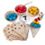 Ulanik Sweet Counting Montessori Toy Wooden Sorter Game 30 Balls 25 mm Age 1 plus Color Sorting and Counting Preschool Learning Education