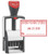 Heavy Duty Date Stamp with DEPOSITED Self Inking Stamp - RED Ink-