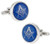 Cuff-Daddy Blue Masonic Freemason Round Cufflinks with Presentation Box