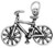 Raposa Elegance Sterling Silver 3D Bicycle Charm -approximately 14.5 mm x 21 mm-