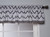 Grey Zig Zag Window Valance