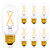 T45/T14 E26 LED Light Bulbs Dimmable, 2W-25 Watt Equivalent-, Soft White 3000K, AIELIT Tubular LED Bulb, Vintage Edison Filament Bulb for Bathroom Vanity Ceiling Fan Pendant Lights, 6-Pack