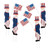 Fox Valley Traders Uncle Sam Metal Yard Stakes, Set/4 by Maple Lane Creations