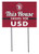 KH Sports Fan 18x24 Lawn Sign South Dakota Coyotes