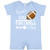 inktastic Papa's Little Football Fan Infant Romper 6 Months Light Blue 31b31