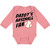 inktastic Daddy's Baseball Fan Long Sleeve Creeper Newborn Mauve 351d9