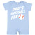 inktastic Dad's Baseball Fan Infant Romper 12 Months Light Blue 351da