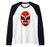 Feel-Ink lucha libre mexican El Santo Dia De Muertos Raglan Baseball Tee