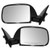 Pair Set Manual Side View Mirrors Sail Mounted Replacement for Toyota Pickup without vent window 8794089147 8791089149