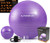 ALPHAWORX Exercise Ball -65cm plus25cm-, Stability Anti-Burst Yoga Ball Supports 1100 lbs, Exercise Ball Chair with Quick Pump, Balance Ball for Pilates, Birthing, Gym Workout Training  and  Physical Therapy