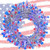 Twinkle Star 300 LED Fairy String Lights, 98.5ft July 4th Patriotic Light Plug In 8 Lighting Mode Light, Waterproof Outdoor Indoor Independence Day Holiday Wedding Party Decoration -Red, Blue  and  White-