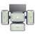 UDIYO 242 LED Solar Lights Outdoor Motion Sensor, 2021 Upgraded 4 Heads, Solar Powered Security Lights, Solar Flood Light Motion Detected, IP65 Waterproof, for Garage, Yard, Porch, Entryways, Patio