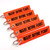 Rotary13B1 Insert Before Flight Keychain - Neon Orange/Black 5PCS