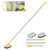 2 in 1 Cleaning Brush Tub and Tile Scrubber Brush Sponge with 46 Extendable Long Lightweight Handle Detachable Stiff Bristles Scrub Brush for Cleaning Bathtub Shower Bathroom