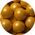 Oak Leaf 1-Inch Gumballs, Gold, 2 Pound