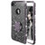 Compatible Apple iPhone 7 iPhone 8 Case, ANERNAI Glitter Cute Girls Women Kickstand Bling Diamond Rhinestone Bumper Ring Stand Protective Durable TPU Cover (Black)
