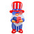 SEASONBLOW 4 Ft Patriotic Independence Day 4th of July Inflatable Gnome Decorations Home Yard Outdoor Indoor Decor