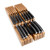 In-Drawer Bamboo Knife Block - Holds 14 Knives Plus a Slot for your Knife Sharpener, Premium Knife Drawer Organizer, Perfect Knife Organizer Drawer Insert or Drawer Knife Holder -2" tall, 17" deep-