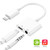 Headphone Adapter for iPhone 8/8 Plus 3.5mm Adapter Splitter Jack Aux Audio Charger for iPhone/Xs/Xs Max/XR/7/7 Plus Earphone Adaptor Charger Cables & Audio Connector Dongle Support All iOS System