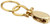 Hampton Nautical K-295 Solid Brass Single Pulley Key Chain 5" Nautical Home Decoration, 5"