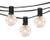 G40 Globe String Lights 25FT Clear Outdoor Globe Bulbs with 25 Clear Bulbs Hanging Indoor Outdoor String Lights Waterproof Patio Hanging Lights UL Listed for Porch Garden Party Backyard Yard Holiday