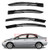 munirater Side Window Visor Vent Rain Guard Deflector Replacement for 2006-2011 Honda Civic Sedan
