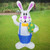 DearSun 6FT Easter Bunny Inflatable Yard Decorations Giant Bunny with Easter Egg -Blue-