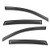 Gldifa Smoke Window Visor Sun Rain Guards fit 2012-2016 CRV Vent Visor 4pc