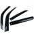 Gldifa Wind Deflector fit 1997-2001 CRV Smoke Sun/Rain Guard Window Visors