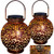 Sunklly Solar Lights Hanging Outdoor Retro Solar Lanterns Waterproof Hanging Solar Table Lamps Solar Garden Lights Decoration Led Light Handle Tree Lighting for Pathway Yard Fence-Bronze-