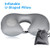 Anskp Inflatable Travel Pillow, U-Shaped Compact Travel Pillows for Airplanes Travel Light Portable Inflatable Neck Pillow Support Head and Neck (Gray)