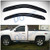 D and O MOTOR 2pcs Front Smoke Sun/Rain Guard Outside Mount Tape-On Window Visors For 07-13 Chevy Silverado/GMC Sierra New Body 14 2500/3500 HD 2-Door Regular Cab