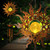 Solar Wind Chimes Outdoor Hanging-Metal Moon Sun Waterproof Wind Chime Lights with Crackle Glass Ball Warm LED Lights Moon Decor Gift for Garden Yard Patio -Sun-