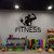 Fitness club wall,Sports,Fitness, Gym, Health,Muscle,Kettlebell, Dumbbell,Wall decor,Wall Decal,Window Sticker,Vinyl sticker Handmade t746