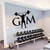 Fitness club wall,Sports,Fitness, Gym, Health,Muscle,Kettlebell, Dumbbell,Wall decor,Wall Decal,Window Sticker,Vinyl sticker Handmade t737