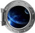 18" PortScape Space 3D Window Earth and Moon -1 Silver Porthole Wall Decal Removable Wall Sticker Sun Orbit Planets Solar System Fabric Vinyl Kids Room Decor