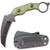 Ccanku C1693 Fixed Blade Tactical Knives Knife D2 Blade Steel  and  G10 Handle ? Karambit Claw Knife with Kydex Sheath -Army green-