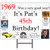 1969 52nd Birthday Yard Sign -Each- Customized by Partypro