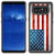 Corpcase - Hybrid Case for Galaxy Note 8 - Grunge USA Flag Distressed / Unique Case With Great Protection