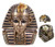 Ebros 5.5" Tall Ancient Egypt King Tut Pharaoh Bust With Royal Nemes Decorative Keepsake Box Statue Jewelry Utility Trinket Stash Container Figurine Egyptian Historical Ruler Son Of Horus