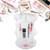 Acrylic Makeup Organizer, Transparent 360 Degree Rotating Adjustable Cosmetic Storage Display Case