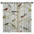 BedSweet Blackout Room Darkening Curtains, 52x24in Bird Window Panel Drapes for Kitchen/Bedroom