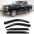 MICROPOWER 4PCS Sun Rain Guard Vent Shade Side Wind Deflectors Window Visors for 2014-2018 Chevy Silverado/GMC Sierra 1500 Crew Cab  and  2015-2018 Chevy Silverado/GMC Sierra 2500HD 3500HD Crew Cab