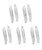 Internet's Best Classic Utility Knife - Set of 10 - Retractable Razor Knife Set - Extra Blade Refills - Box Cutter Locking Razor Knife - Full Metal Body - Silver