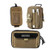 OneTigris Front Pocket Mini Wallet with  and  Horizontal EDC Pouch Utility MOLLE Tool Bag  and  MOLLE EDC Pouch -Coyote Brown-
